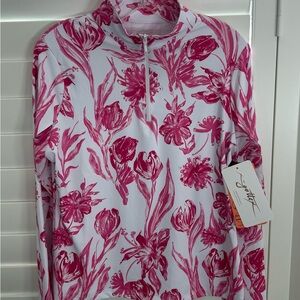 NWT Ladies GOTTEX Pink Tulip Golf/Tennis Shirt-Size Medium